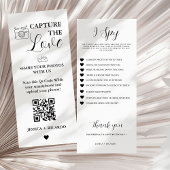 Menu Photo moderne Chasse Scavenger Capturer l'amour