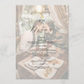 Menu Photo Monogram Wedding (Devant)