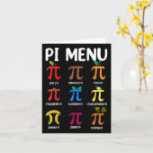Menu Pi 3.14 Symbole Pi - Magasin de mathématiques (Fleur jaune)