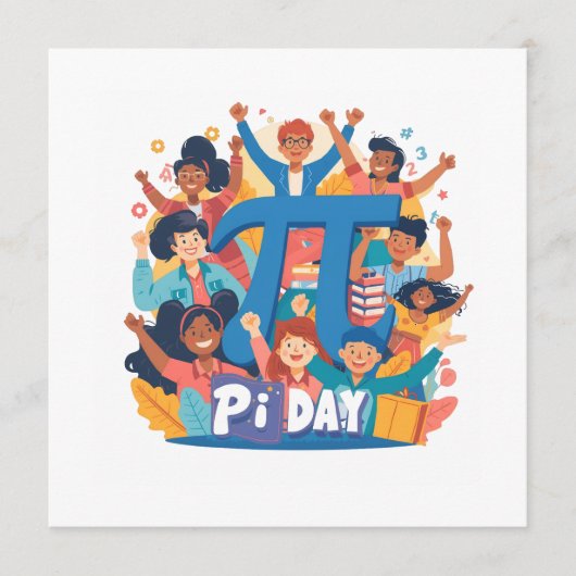 Menu Pi Day Squad Celebration Design (Devant)
