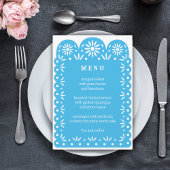 Menu PICADO PAPEL MEXICAIN Bleu