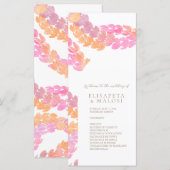 Menu Pikake Wedding (Devant / Derrière)