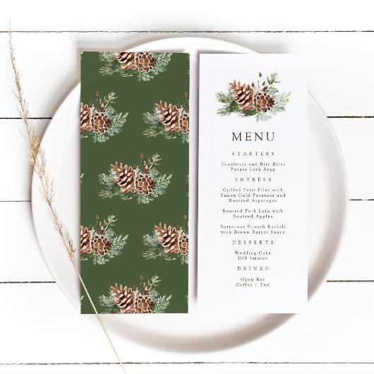 Menu Pin Élégant