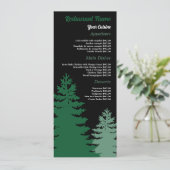 Menu Pine Forest, Restaurant Slimline (Debout devant)