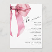 Menu Pink Bow Elle noue le noeud (Devant)
