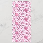 Menu Pink Chinoiserie Bunny Bridal Shower Party (Dos)