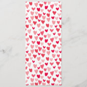 Menu Pink Eat Drink Love Valentine's Day Dinner Party (Dos)