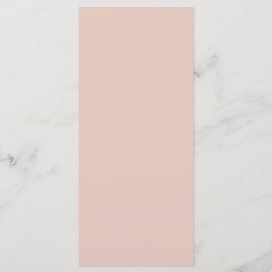 Menu Pink Floral Sage Vert Dusty Rose Mariage (Dos)