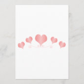 Menu Pink Hearts Design Wedding (Dos)