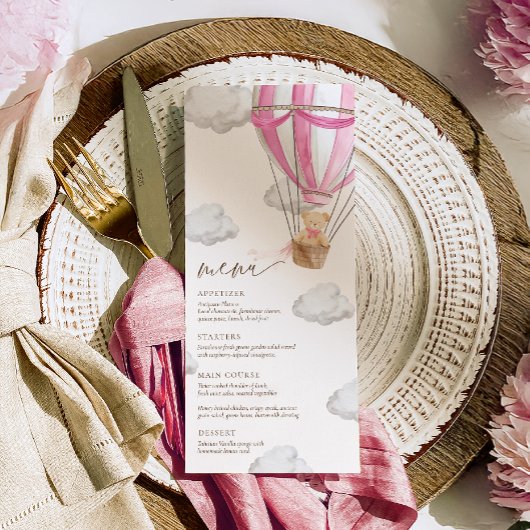 Menu Pink, on peut attendre Baby shower