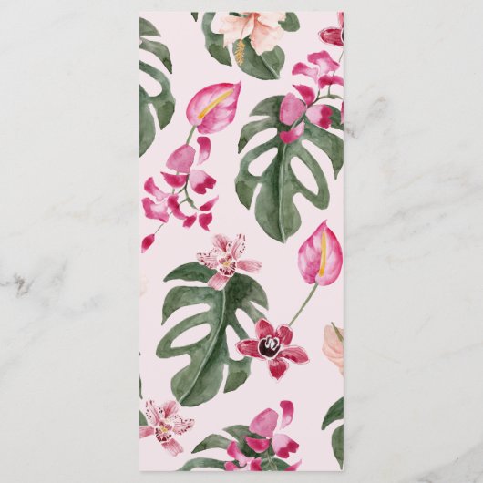 Menu Pink Tropical (Dos)