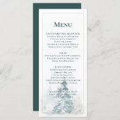 Menu Pins d'hiver Pine des neiges Vert Arrière - plan M (Devant / Derrière)