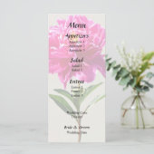 Menu Pivoine Rose Clair (Debout devant)