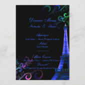 Menu Pix Dezines la tour eiffel/paris/Neon Lights (Devant)