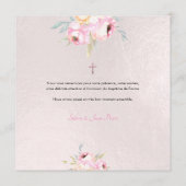 Menu PixDezines Aquarelle Peonies Baptême Merci (Dos)