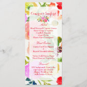 Menu PixDezines Aquarelle Ranunculus (Dos)