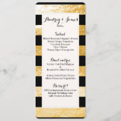 Menu PixDezines Black Stripes/Faux Gold (Dos)