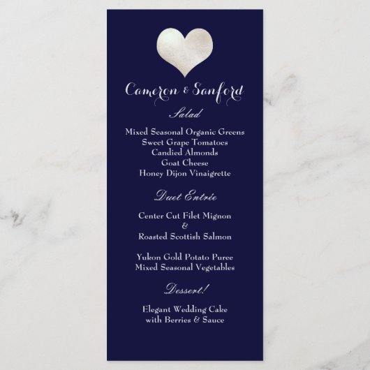 Menu PixDezines do-it-yourself Couleur/Faux Coeur  (Dos)