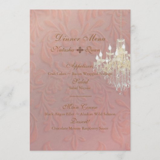Menu PixDezines Lustre + Damas/ champagne rose (Devant)