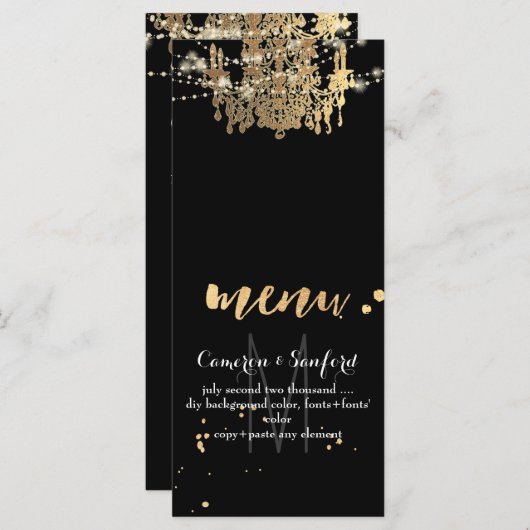 Menu PixDezines, lustre de menu/éclair (Devant / Derrière)