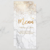 Menu PixDezines Marble/Confetti/Shine Menu/Faux Gold (Devant / Derrière)