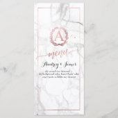 Menu PixDezines Marble/Shine Menu/Faux Rose Gold (Devant)