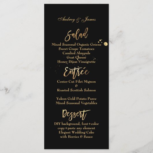 Menu PixDezines Shine Menu/Faux Gold/Fancy Script (Dos)