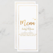 Menu PixDezines Shine Menu/Faux Gold/Script manuscrit (Devant / Derrière)