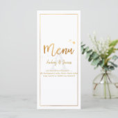 Menu PixDezines Shine Menu/Faux Gold/Script manuscrit (Debout devant)