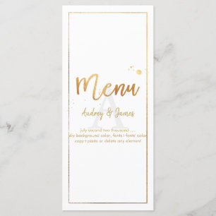 Menu PixDezines Shine Menu/Faux Gold/Script manuscrit