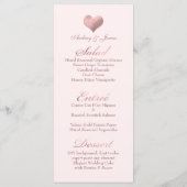Menu PixDezines Shine Menu/Faux Rose Gold Heart (Dos)