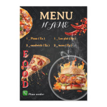 Menu Pizzeria ontwerp 2026