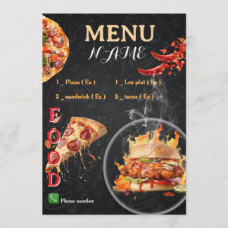 Menu Pizzeria ontwerp 2026