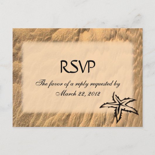 Menu Plage RSVP (Devant)