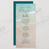 Menu Plage Scène Arrière - plan Sable Dollars Mariage M (Devant / Derrière)