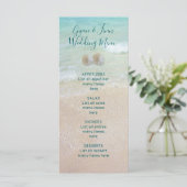 Menu Plage Scène Arrière - plan Sable Dollars Mariage M (Debout devant)