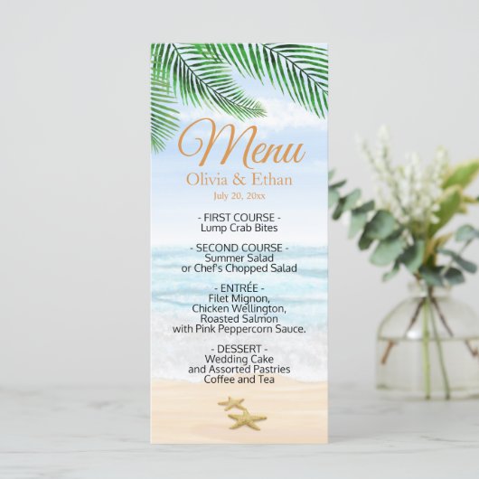 Menu Plage tropicale, Océan, Starfish (Debout devant)