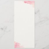 Menu Plan de table "Coquelicots" (Dos)