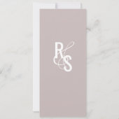 Menu Planner Terracotta Blue Organic Wedding Kaart (Achterkant)