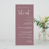 Menu Plaque de Merci minimale pourpre Dusty (Debout devant)