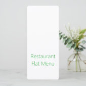 Menu plat (Debout devant)