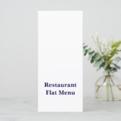 Menu plat (Debout devant)