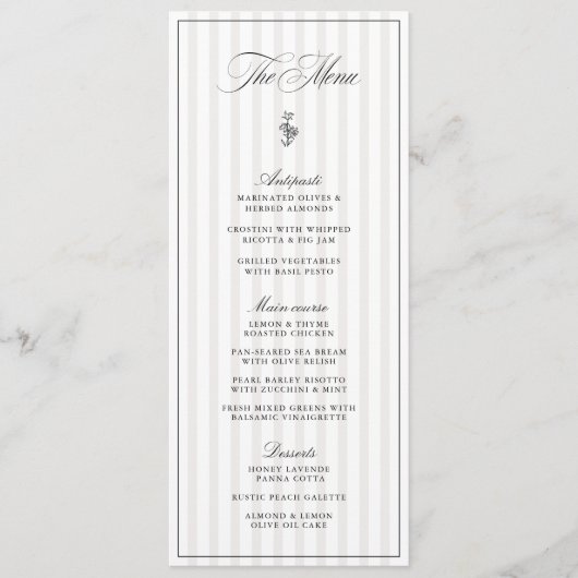 Menu Plat (Devant)