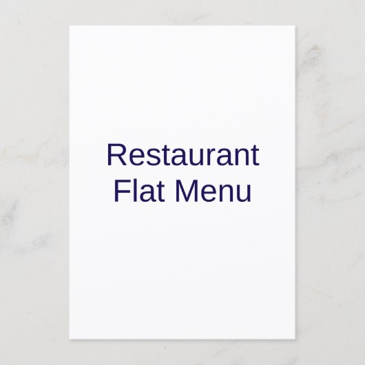 Menu Plat (Devant)
