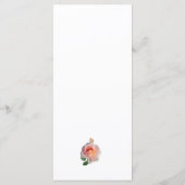 Menu plat Classé Minimal Rose Design (Dos)