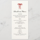 Menu plat de Noël fantaisiste dessiné à la main (Devant)