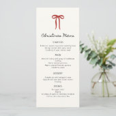Menu plat de Noël fantaisiste dessiné à la main (Debout devant)