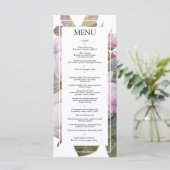 Menu Plat de Réception de Mariage aux Roses França (Debout devant)