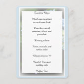 Menu plat du Mariage fiançailles (Devant)