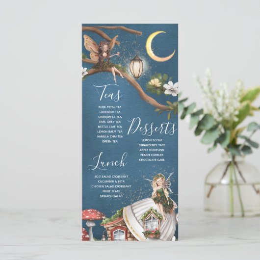 Menu plat Fairy Tea Party (Debout devant)